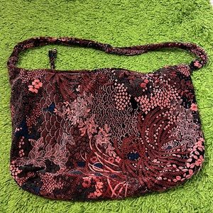 Carpetbags of America velvety purse bag hobo